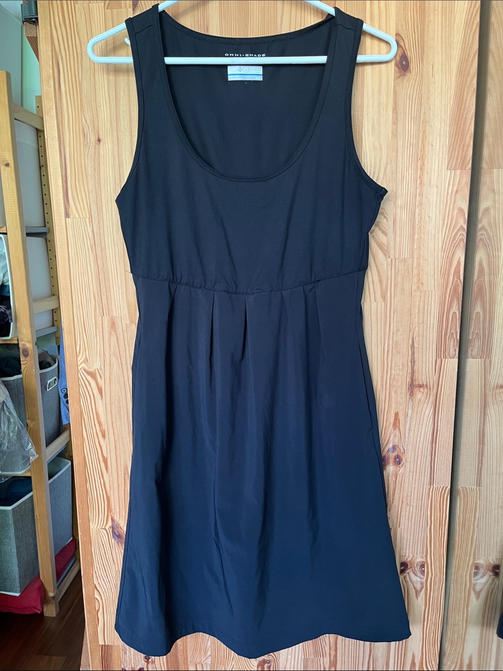 Columbia Black Scoop Neck Sleeveless Dress (size S)